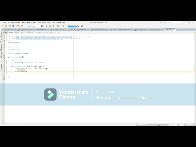Ejercicio en JAVA con NetBeans (Especial: "Fiesta del Inti Raymi").