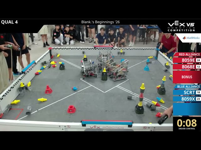 Vex Override | Blank.'s Beginnings '26 - Qual 4 (8059E & 8068E vs SCRT & 8059X)