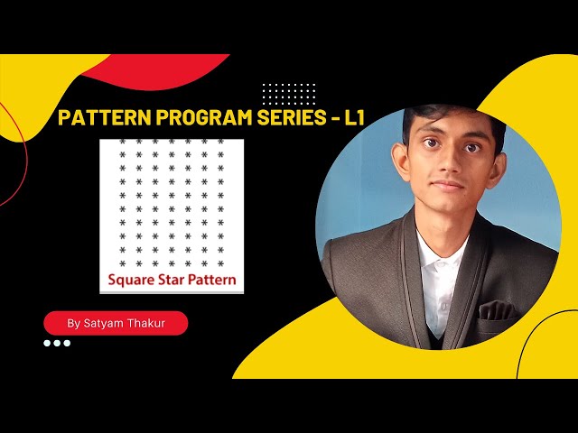 Square star Pattern || Pattern program series L-1 || JAVA