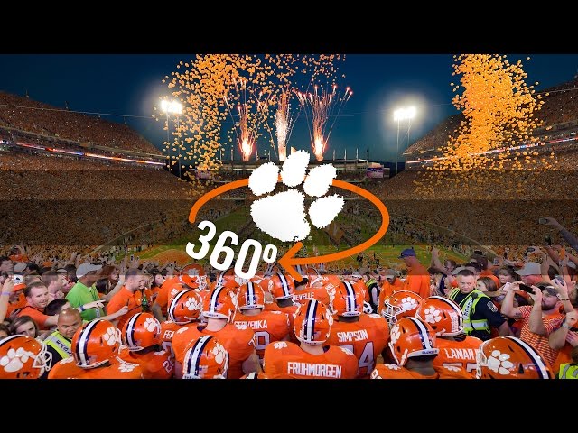 Clemson Football || Clemson 360° Team Entrance