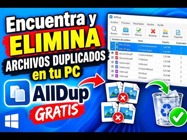 Find and DELETE DUPLICATE FILES on your PC for free
