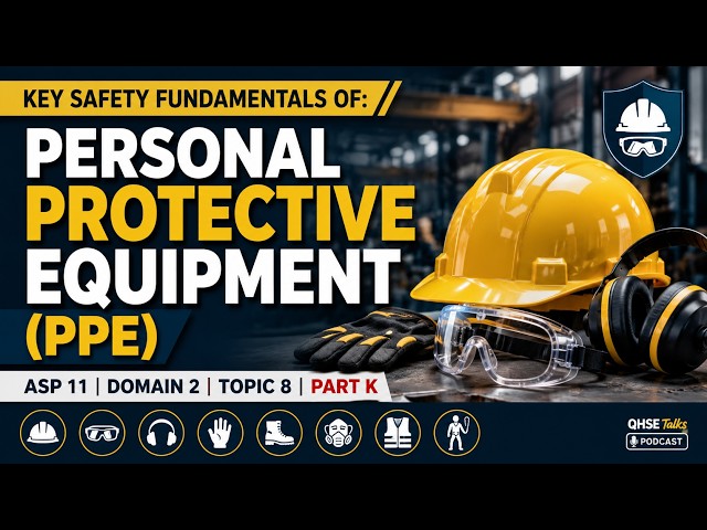 ASP 11 Domain 2 Topic 8 (K)| Personal Protective Equipment (PPE) | OSHA & ANSI Safety Fundamentals