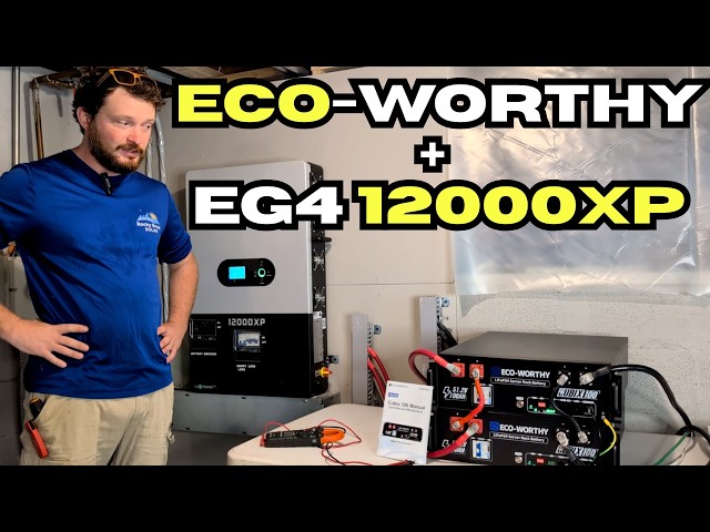 ECO-WORTHY Cubix100 Server Rack Battery + EG4 12000XP — Real Install & Load Test