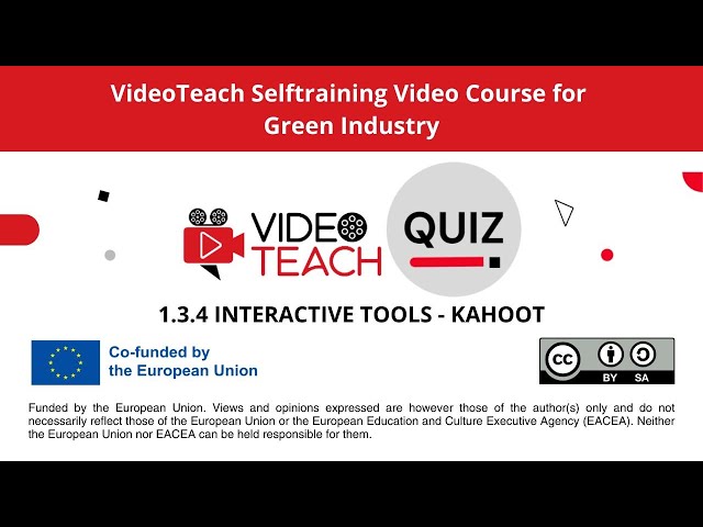 1.3.4 Interactive Tools - Kahoot (QUIZ)