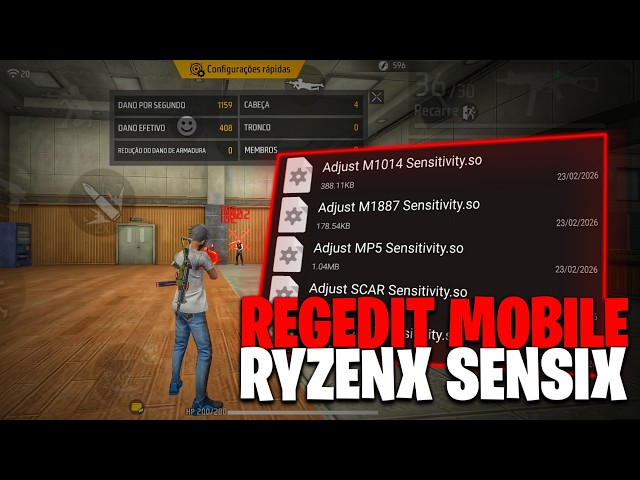 REGEDIT MOBILE RYZENX SENSIX VIP 😍 FULL VERMELHO FÁCIL 🍓 REGEDIT XITER 100% ANTIBAN LINK MEDIAFIRE!!