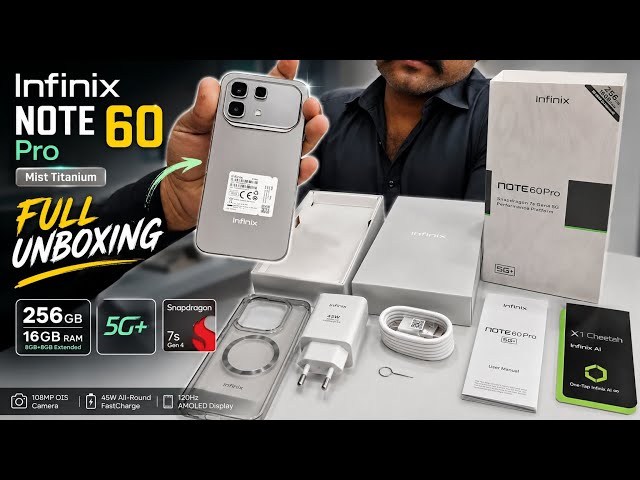 Infinix Note 60 Pro Unboxing & First Look | Snapdragon 7s Gen 4 ⚡