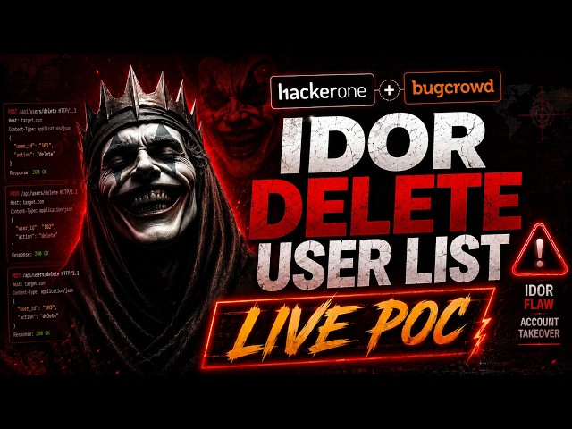 💰 $$$ BOUNTY || 🚨 IDOR DELETE USERS LIST || 🔴 LIVE PoC