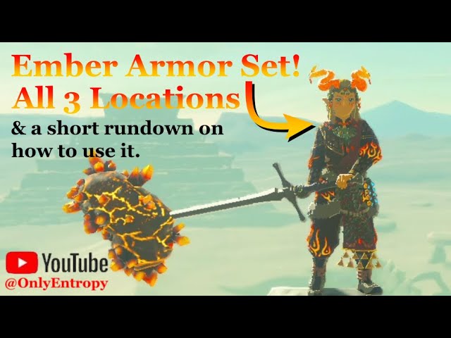 Ember Armor Set All 3 Locations, #totktips #zeldatearsofthekingdomnews #totk