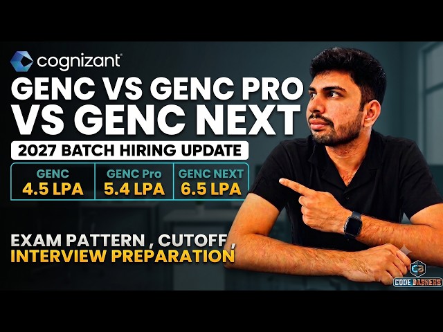 Cognizant 2027 On-Campus Hiring: GenC vs GenC Pro vs GenC Next!