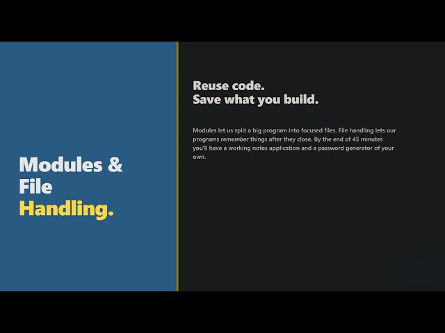 Python Tutorial for Beginners #10 – Modules & File Handling | Import, Files, Math & Random Module