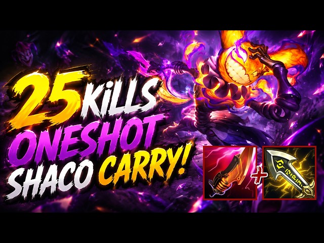 One Auto Oneshot Shaco! Season 16 Master Ranked [League of Legends] Full Gameplay - Infernal Shaco