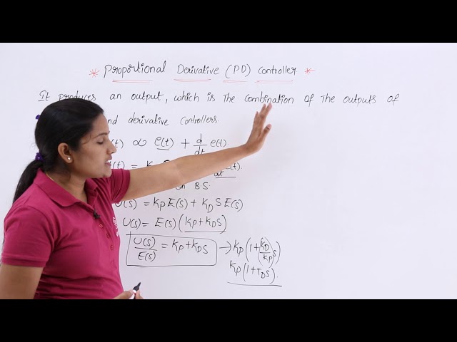 Proportional Derivative PD Controller