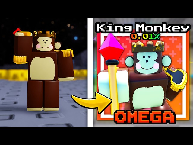 The 0.01% KING MONKEY is very UNIQUE in Noob Tower Defense..