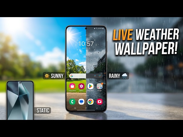This Samsung wallpaper changes with the weather @ELECTRONICSANDGADGETS