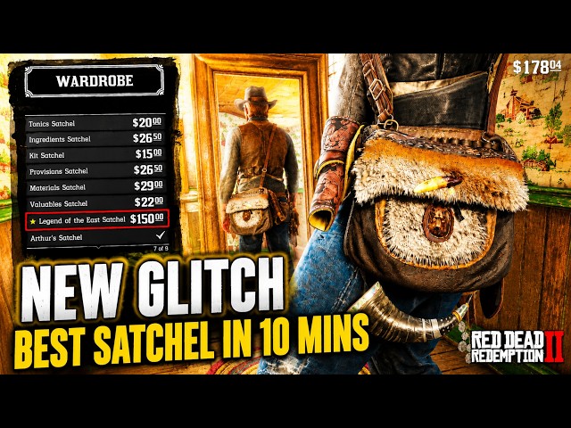 NEW RDR2 GLITCH: Get Legend of the East Satchel in 10 Minutes [ PS, XBOX, PC ]