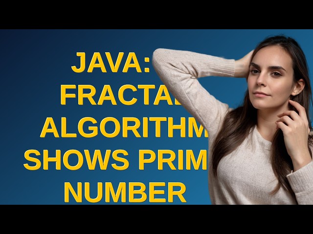 Codereview: Java: A fractal algorithm shows prime number patterning