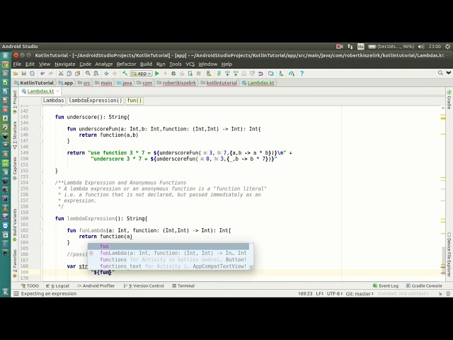 Android Kotlin Tutorial #133 - Lambdas - Lambda Expressions and Anonymous Functions