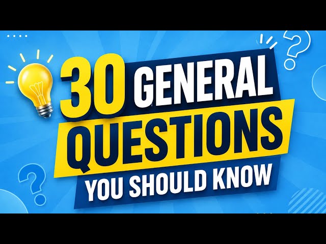 The Ultimate General Knowledge & Brain Quiz 🧠|| 30 Quiz Questions You should Know