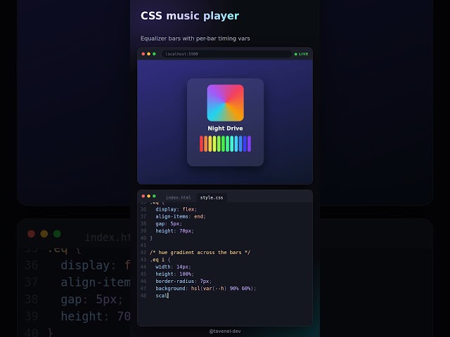 equalizer | HTML CSS #html    #css    #webdevelopment