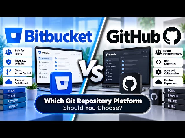 Bitbucket vs GitHub | Which Git Repository Platform Should You Choose? | Uplatz