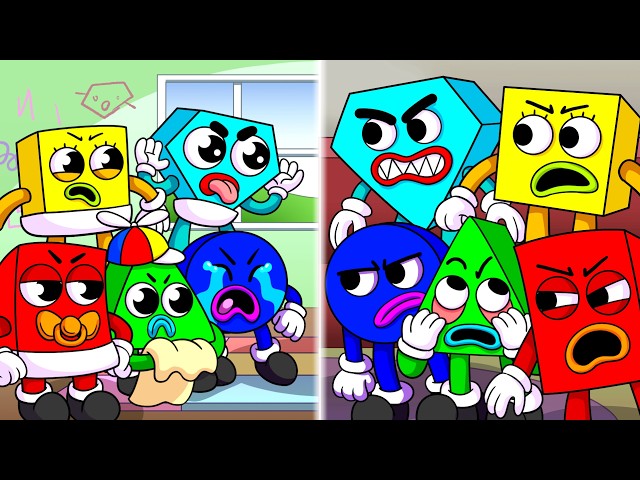 Save the Shapes: Babies vs. All Grown Up (Cartoon Animation)