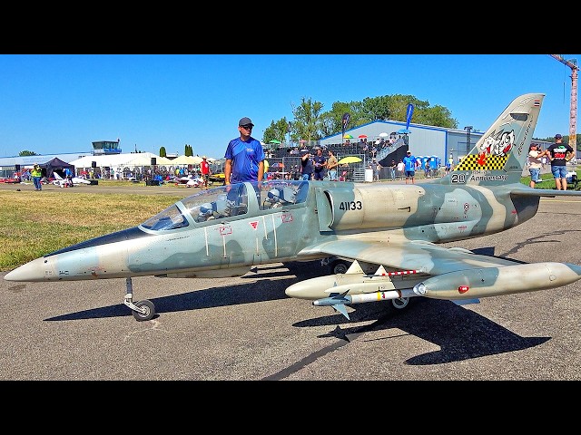 XXXL 70KG L-39 RC TURBINE SCALE JET MODEL FLIGHT DEMONSTRATION