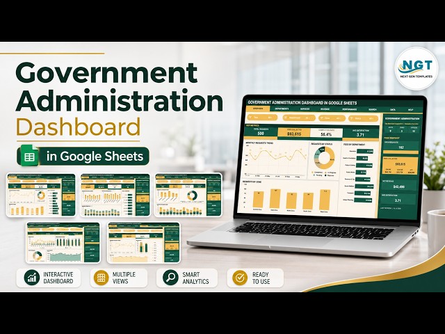 Government Administration Dashboard in Google Sheets