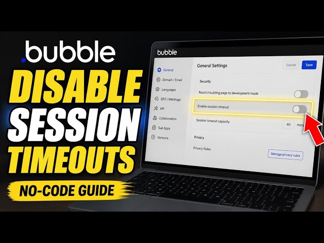 How to disable session timeouts in no-code app settings - Detailed Guide