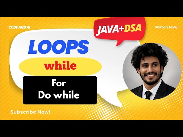 Java Loops Explained in Hindi | for Loop, while Loop & do-while Loop | DSA & Java Tutorial