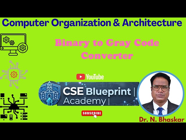 Binary to Gray Code Converter | Design, Truth Table, Boolean Expressions & Logic Circuit | DLD | COA