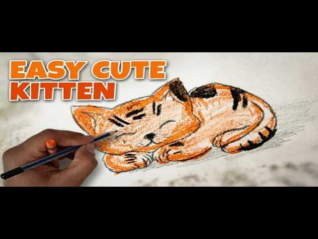 Satisfying Pencil Sketch: Drawing a Sleeping Cat (ASMR)