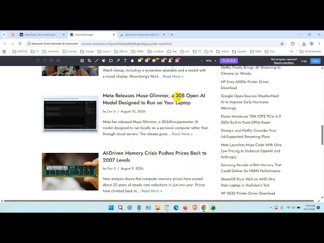 How to screenshot full page on chrome