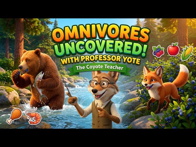 What is an Omnivore? 🐻 Animal Diets for Kids Explained!