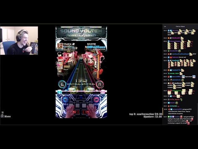 xQc Reacts to Sound Voltex (Insane Japanese Rhythm Game)
