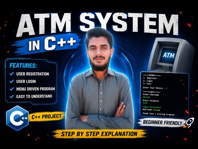 Registration & Login System in C++ | Complete Project Tutorial | Urdu/Hindi | Code With Moazam