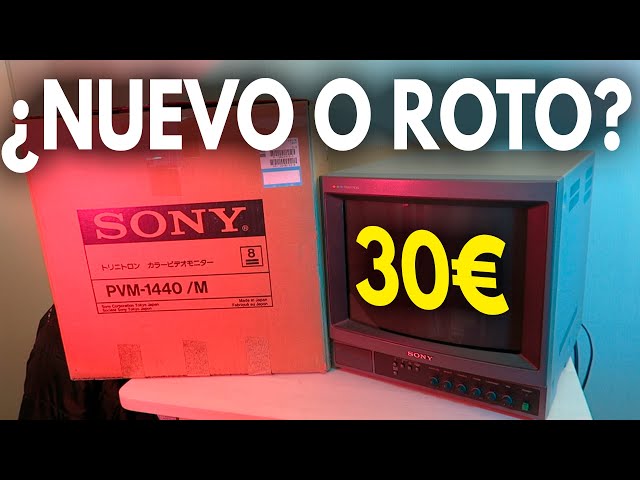 Conseguí monitor CRT PVM para CONSOLAS RETRO ¿FUNCIONARÁ?