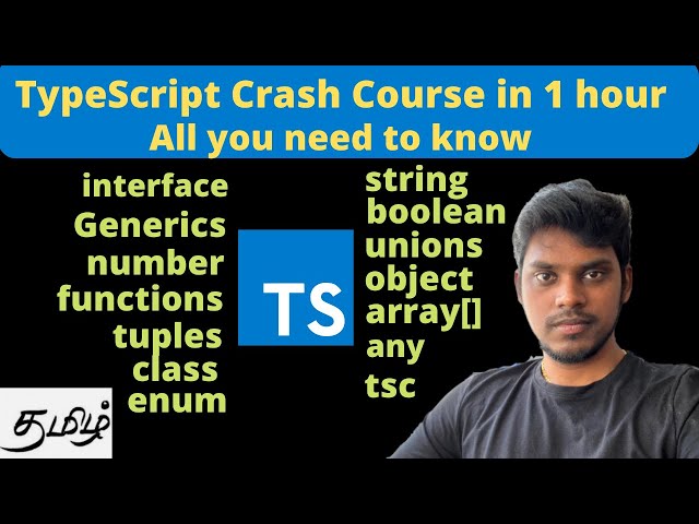 TypeScript Crash Course | Tamil