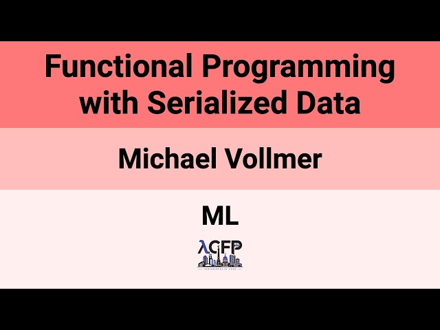 [ML'26] Functional Programming with Serialized Data
