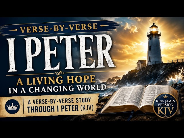 1 Peter Chapter 3 Verse by Verse Bible Study (KJV Live)