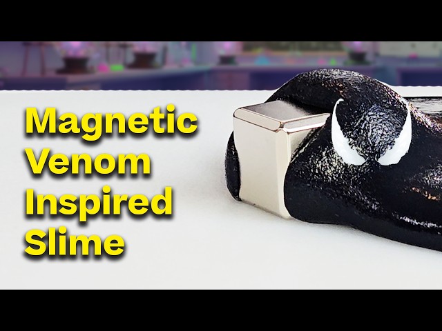 Can We Make Venom Slime? | Magnetism & Iron Filings Experiment