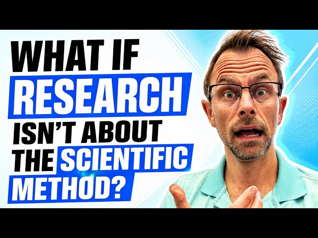 What If Research Is Not Really About The Scientific Method?