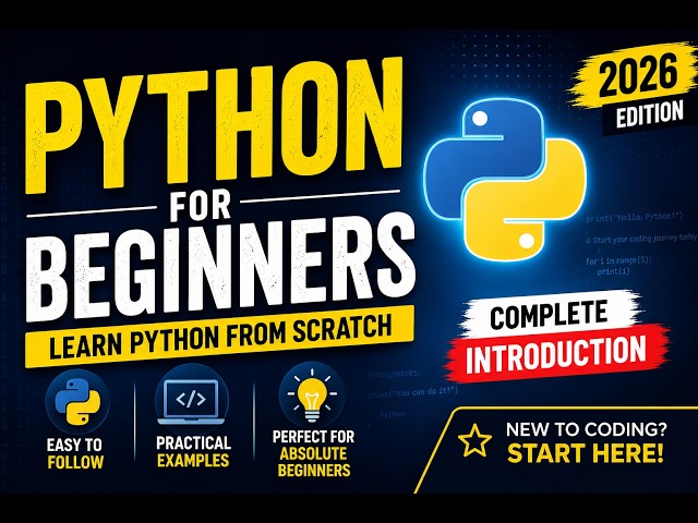 Python Tutorial for Beginners | What is Python? Why Learn Python? | Complete Introduction (2026)