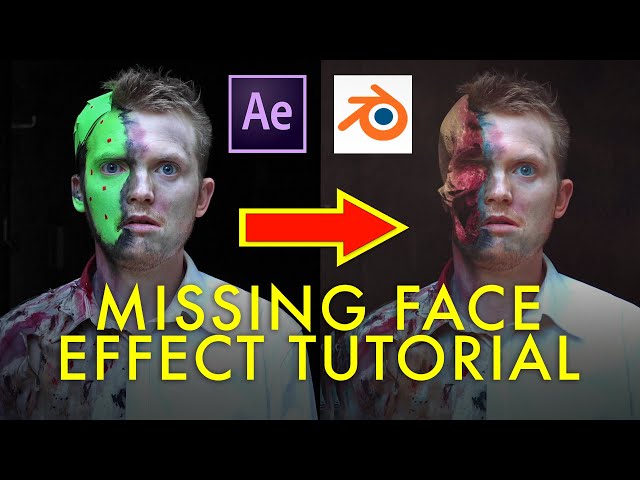 MISSING FACE skull effect tutorial (Harvey Two Face, Breaking Bad) | After Effects & Blender