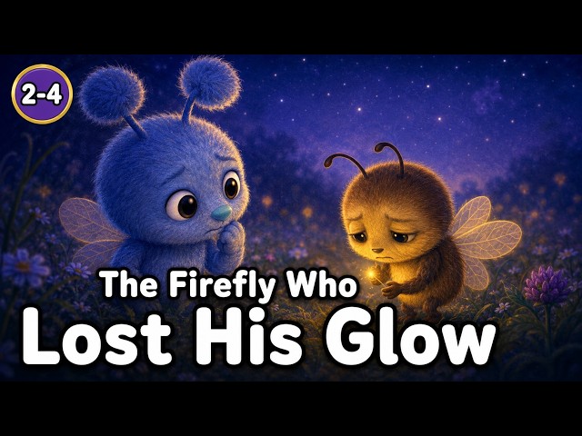 The Firefly Who Lost His Glow | Bedtime Story for Toddlers | Gentle Tale About Rest