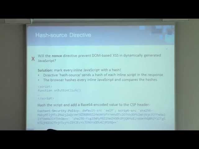 Fixing XSS with Content Security Policy - Ksenia Dmitrieva - OWASP AppSec California 2015