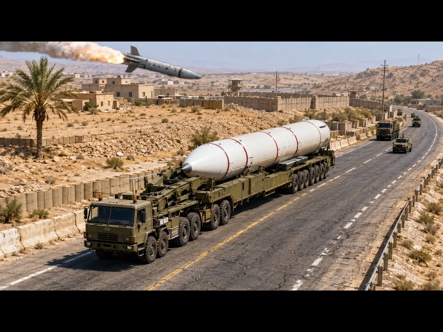 US Military Finds and Destroy Iran's Ballistic Missile Launcher at Hidden Mountain Highway in Hormuz