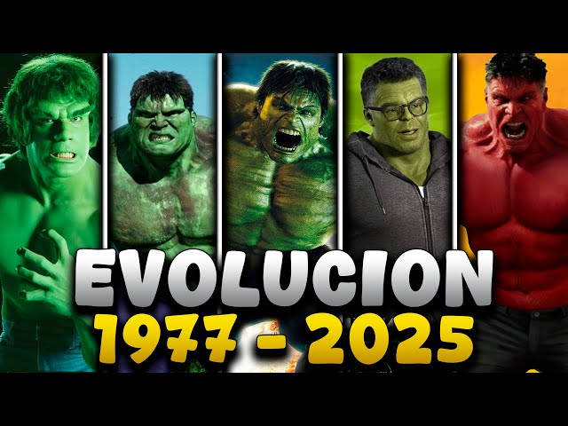 La EVOLUCIÓN de HULK: De Monstruo Salvaje a Genio con Gafas
