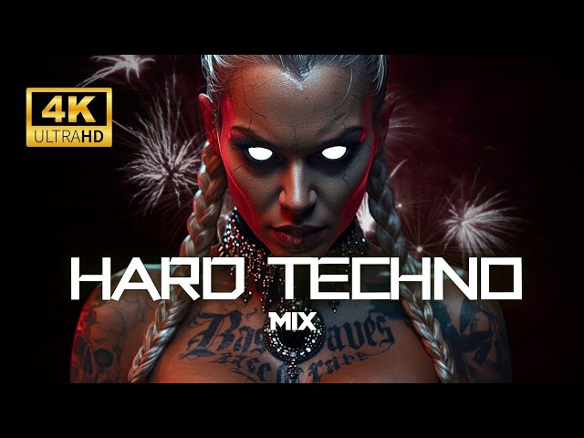HARD TECHNO MIX 2026 | New Year's Rave | 4K Psy Visuals / FOVOS, AREA ØNE, SARA LANDRY,..