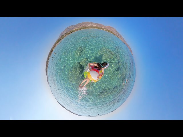 360° 4K - Greece - Crete - Elafonissi Beach View 2024