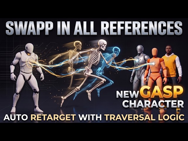 Automatic GASP character setup in UE5 // Skeleton Swapper demo // Part 2